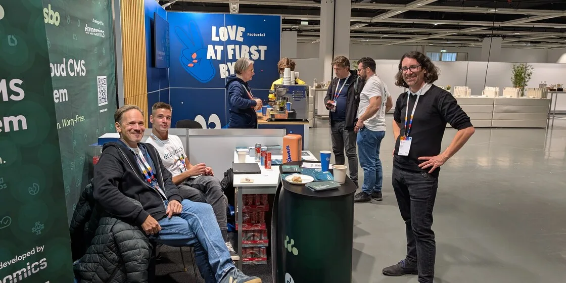 drunomics booth at DrupalCon Vienna