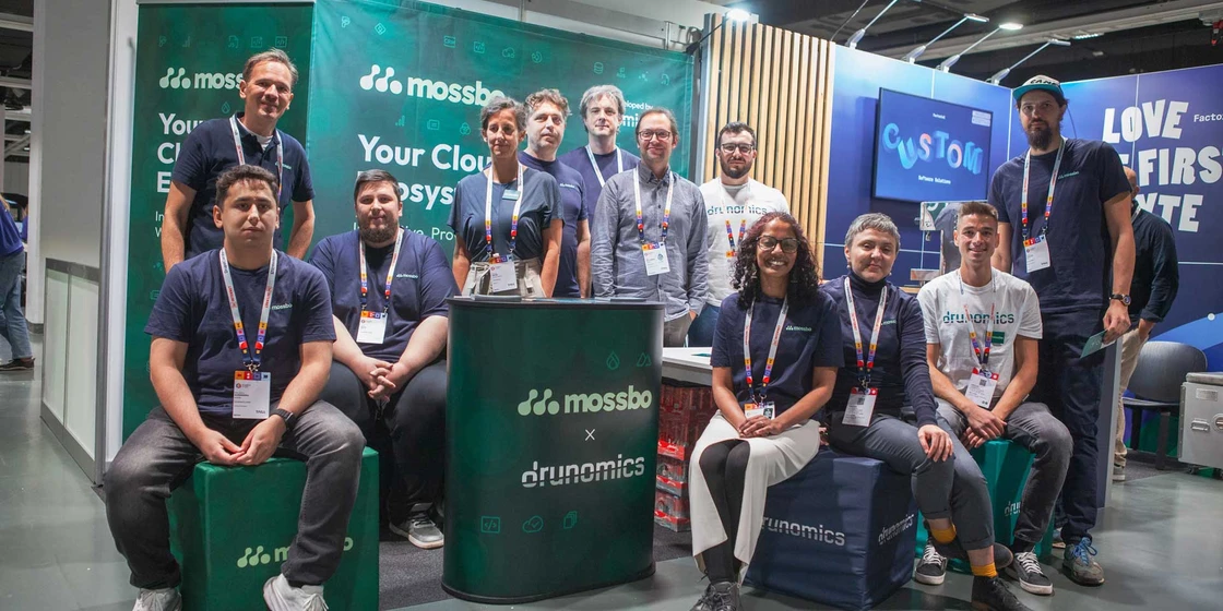 drunomics x mossbo auf der DrupalCon 2025 im Austria Center Vienna