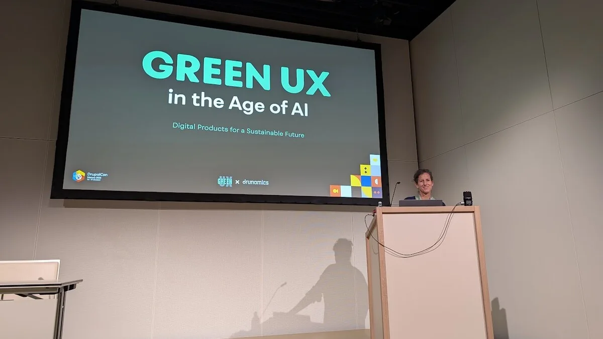 Preentation: Green UX talk by Petra Morawa-Zechner