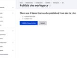 Image showing Workspaces module in Drupal 11