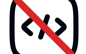 no-code symbol