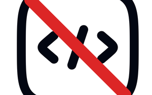 no-code symbol