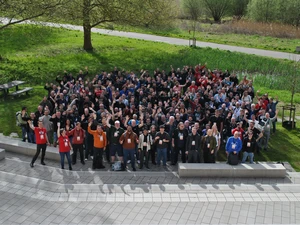 Group photo at Drupal Dev Days Leuven