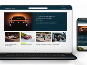 Volkswagen AG InfoPortal Cover Image in Desktop and Mobile screens