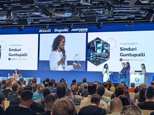 Sinduri Guntupalli recognized in the Build Category at DrupalCon Vienna 2025 for her dedication to community organizing, advocacy, and open source work.