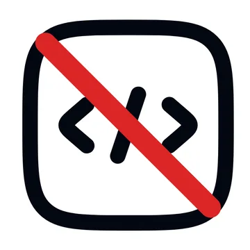no-code symbol