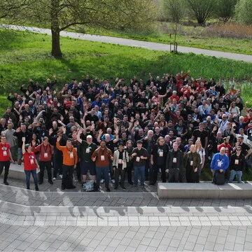 Group photo at Drupal Dev Days Leuven