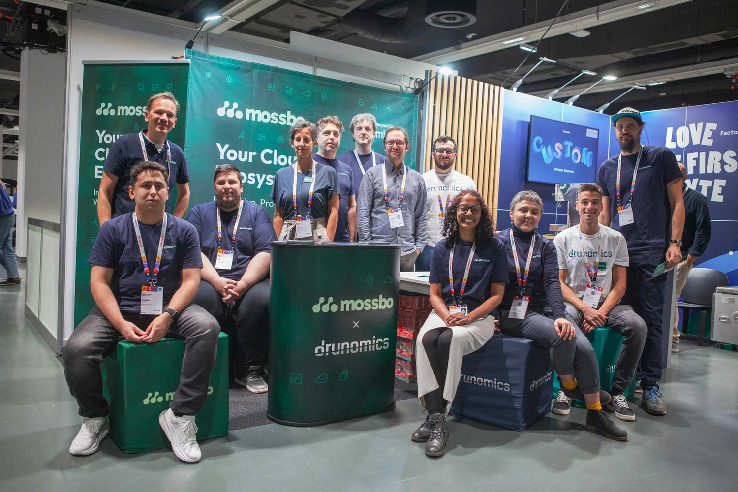 drunomics x mossbo auf der DrupalCon 2025 im Austria Center Vienna
