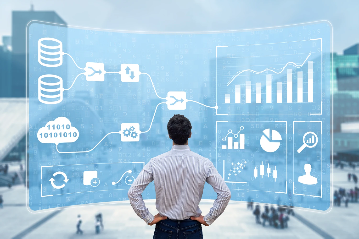 © iStock.com/NicoElNino
Quelle: https://www.istockphoto.com/de/foto/gm1286643718 Business Analytics and Data Management System (DMS) gibt wichtige Einblicke in die Unternehmensstrategie.